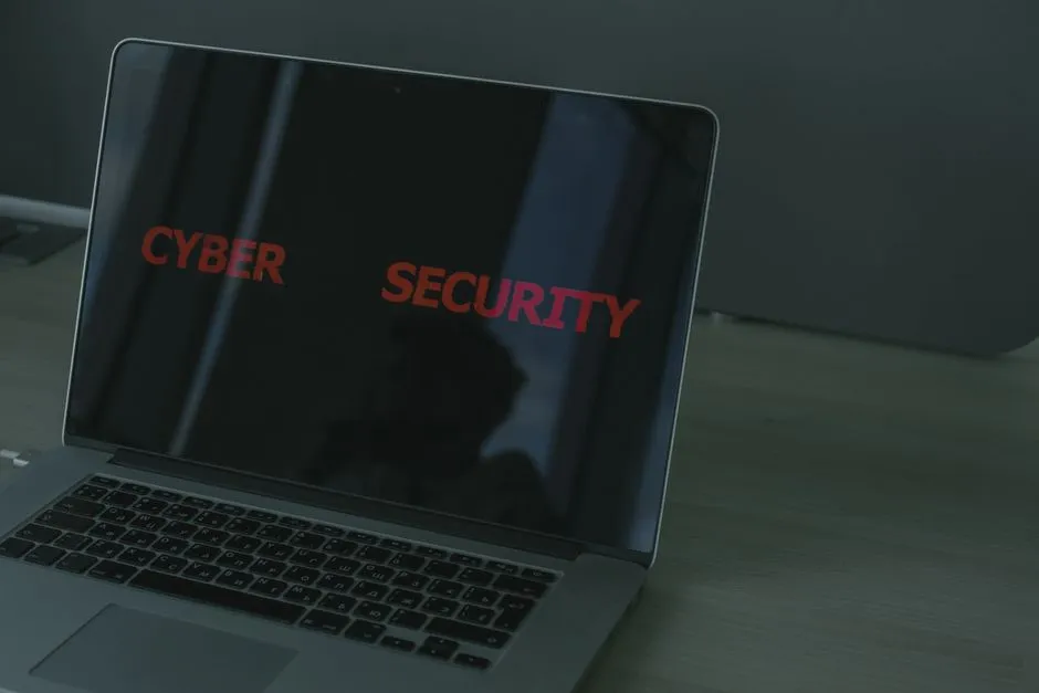 Illustrative photo of a laptop screen displaying the words cyber security, representing the transport-security checks in this step
